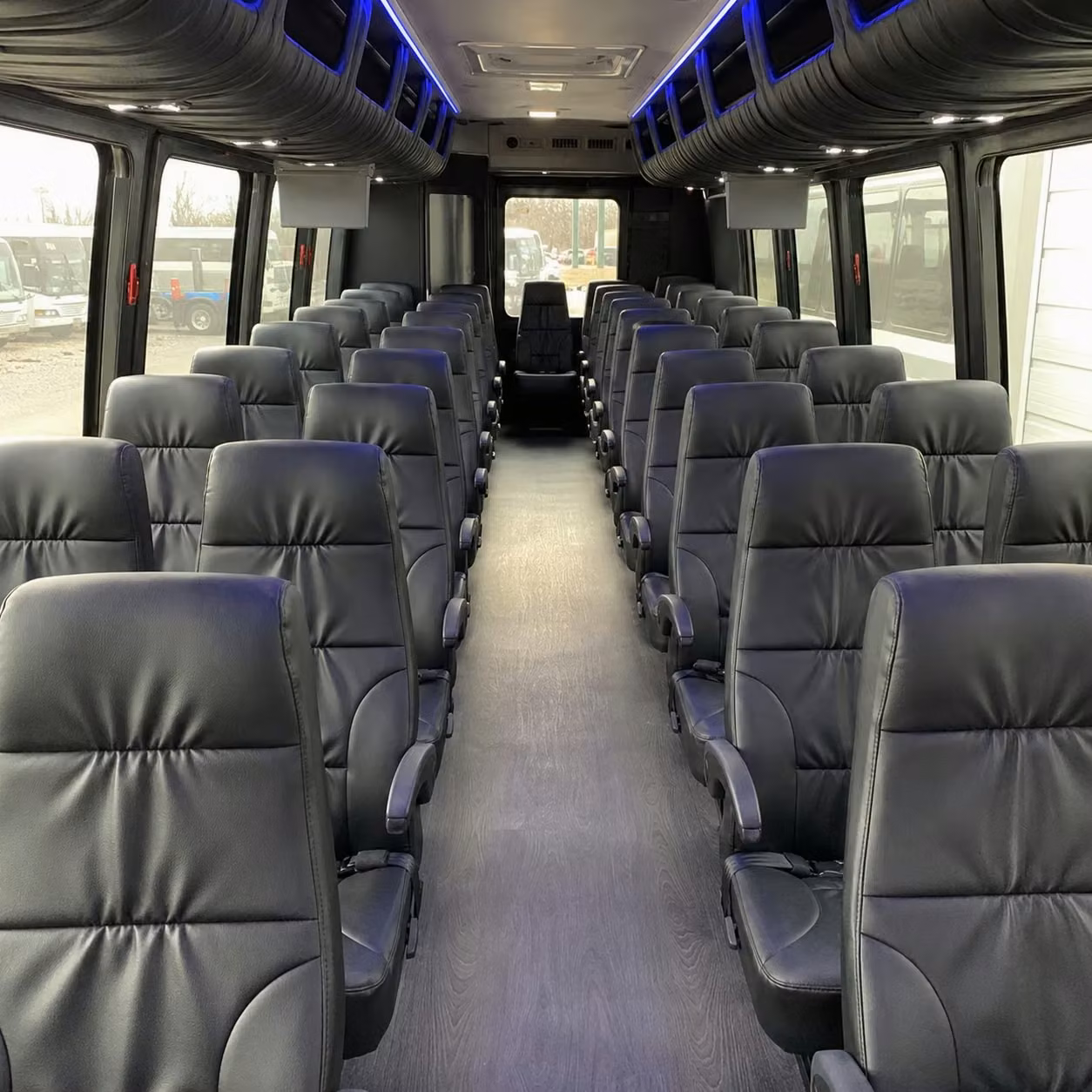 25 passenger minibus interior