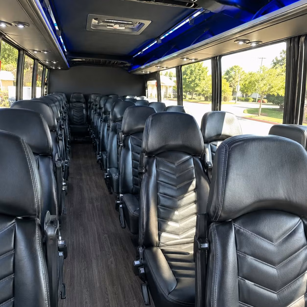 35 passenger minibus inside