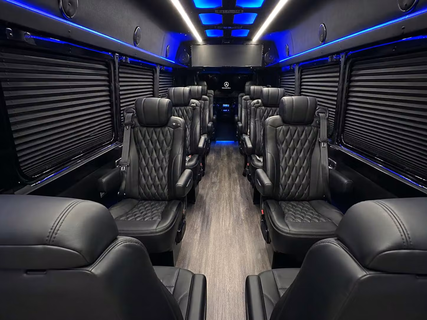 sprinter van with driver inside